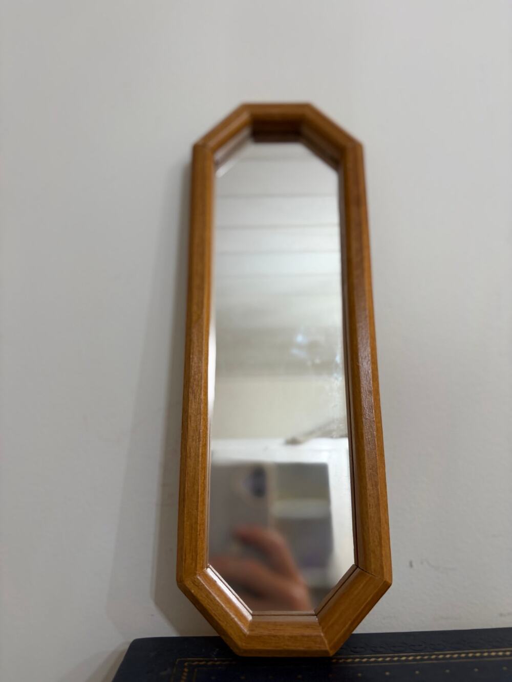 Vintage Home Interior HOMCO Bamboo Looking Rectangle 13 7/8 x 5 1/2" Wall Mirror